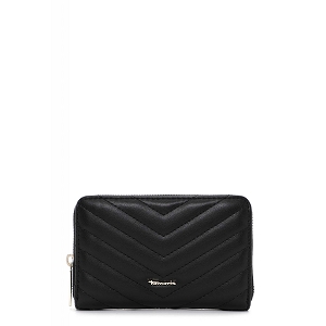 PASCAL MRBL MADLIN WALLET WITH ZIPPER:Noir
