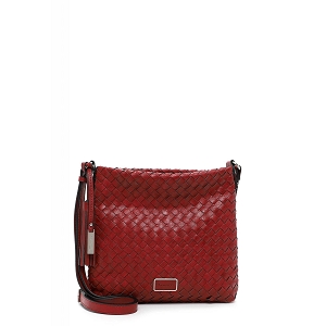 HIGH CHEMISE IMPRIMEE MELISSA CROSSOVER BAG:Rouge