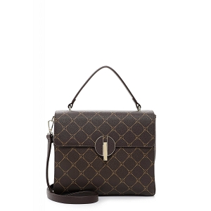 SOPHY PANTALONS CHICS ANASTASIA CIRCLE HANDBAG WITH FLAP MEDIUM:Marron