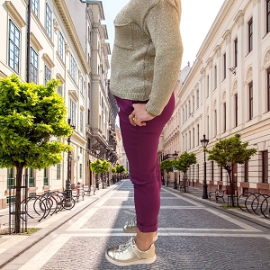 SCARPY CREATION PANTALON CHINO LUCQUE UNIS STRECH POCHE<br>Parme