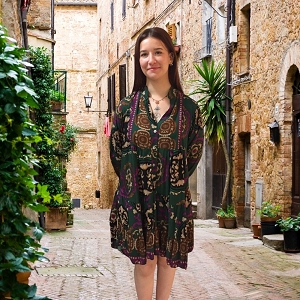 LOVY  CHEMISE MIMOSA ROBE KATIA:Vert