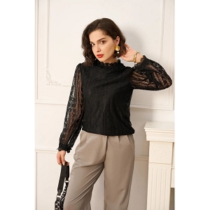 SCARPY CREATION KILKY BLOUSE<br>Noir