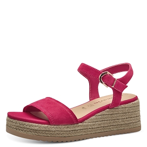 25009-29-BOTTE 28061-42-SANDALES:Rouge