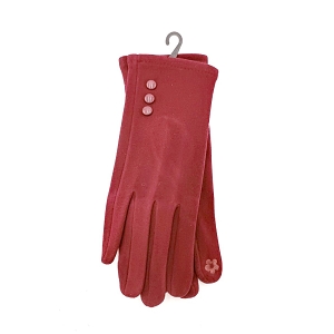 SHOE CREAM CHARMANT GANTS TACTILES BOUTONS:Rouge