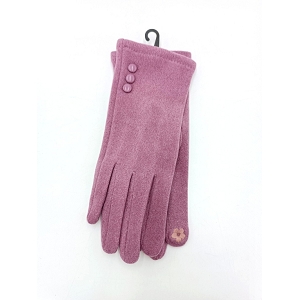 SCARPY CREATION CHARMANT GANTS TACTILES BOUTONS<br>Rouge
