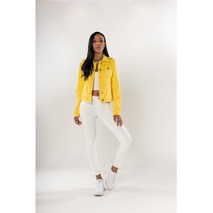 GWENN VESTE CLASSIC STRECH COTON:Jaune