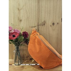 SCARPY CREATION SAC BANANE VELOUR<br>Orange