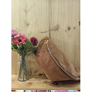 SCARPY CREATION SAC BANANE VELOUR<br>Marron