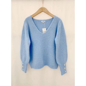 28786-20-SANDALES PULL DOUCEUX PRINTEMPS:Bleu