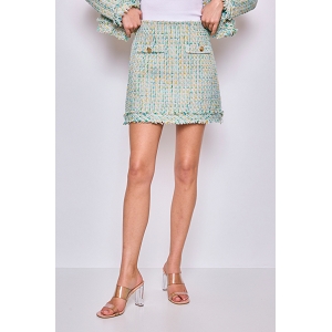 PANTALON DE TAILLEUR FRIME JUPE TWEED:Vert