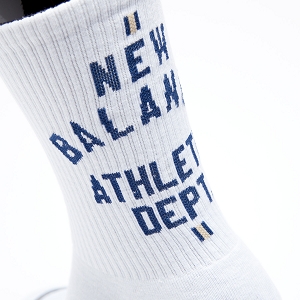 NEW BALANCE LIFESTYLE MIDCALF SOCKS 2 PACK<br>Blanc