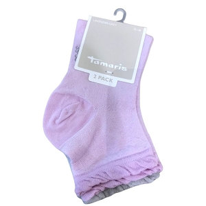 TAMARIS CHAUSSETTES KAKY 2 PAIRES TEXTUREES<br>Parme