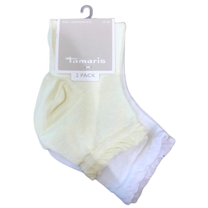 TAMARIS CHAUSSETTES KAKY 2 PAIRES TEXTUREES<br>Jaune