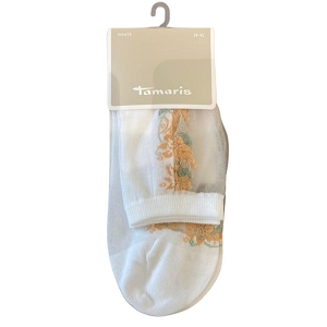 TAMARIS CHAUSSETTES SINDY SOQUETTES MOTIFS FLORALS<br>Noir