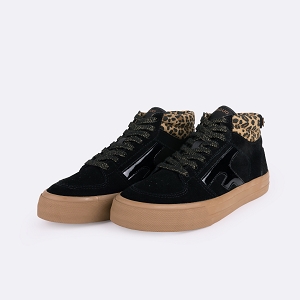 PANTALON CHINO WALNUT MID BASKET SUEDE:Noir