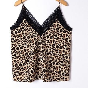 D1U02 TOP LEOPARD:Beige