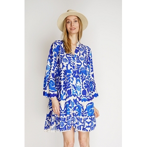23620-44-LACETS ROBE KATRINA:Bleu