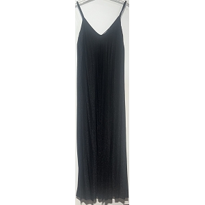 22301-20-ESCARPINS ROBE BRETELLE PAILLETTE:Noir