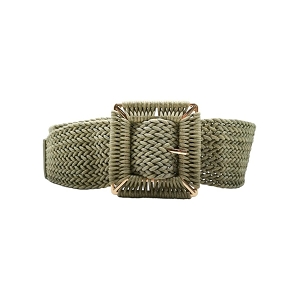 SCARPY CREATION CEINTURE LARGE TRESSE BOUCLE<br>Vert