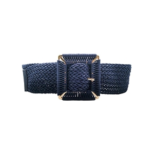 SCARPY CREATION CEINTURE LARGE TRESSE BOUCLE<br>Bleu
