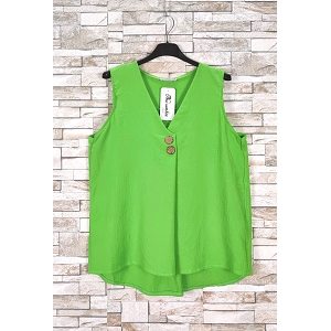 22119-28 TOP SANS MANCHE  COL V:Vert