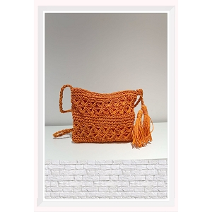 MIRANDA COLLIER SAC A BANDOULIERE:Orange
