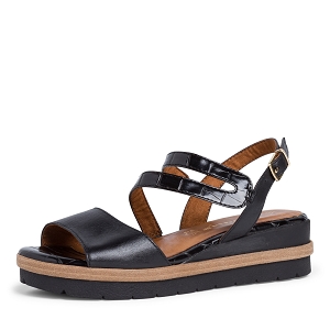 PANTALON TAILLEUR AVEC CEINTURE 28203-24-SANDALES:Noir