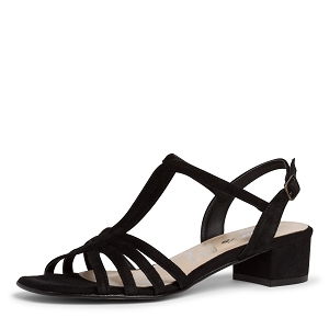 SHORT BOUTON SUR POCHE 28250-24-SANDALES:Noir