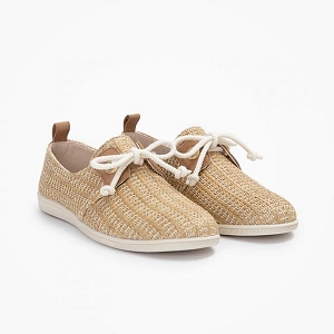 T SHIRT COL V STONE ONE W:Beige