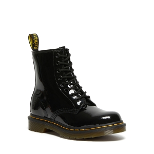 DR MARTENS 1460 W PETENT LAMBER<br>Noir