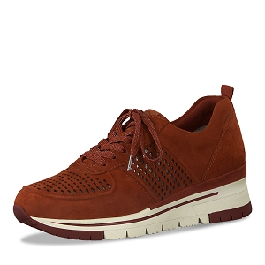 PLATO M SNEAKER 23745-25-LACETS:Rouge