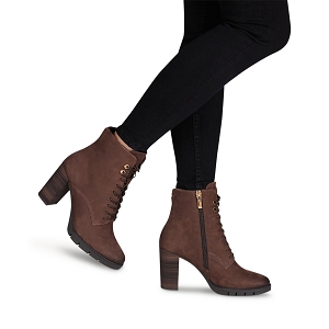 23775-34-LACETS 25122-25-BOTTE:Marron