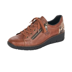 28300-20-SANDALES 53702 RIEKER LACET:Marron