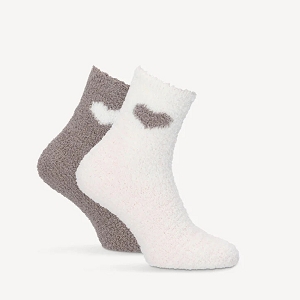 TAMARIS CHAUSSETTES CUDDLY HEARTS<br>Blanc