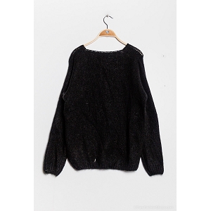 SCARPY CREATION SENSIE PULL MOHAIR LAINE<br>Noir