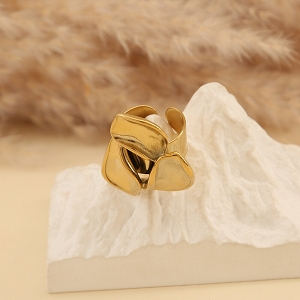 SCARPY CREATION BAGUE FLEUR TROIS PÉTALES<br>Or