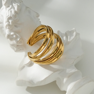 SCARPY CREATION BAGUE MULTI CORDES<br>Or