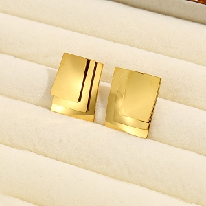 SCARPY CREATION BOUCLE OREILLE 3 RECTANGLES<br>Or