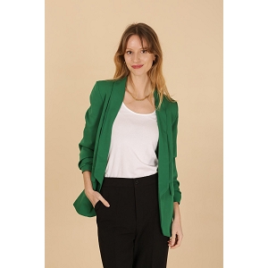 SCARPY CREATION VESTE BLAZER MANCHE 34 REVERS<br>Vert