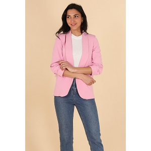SCARPY CREATION VESTE BLAZER MANCHE 34 REVERS<br>Rose