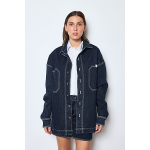 SCARPY CREATION VESTE LONGUE JEANS<br>Bleu