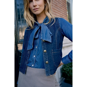 SCARPY CREATION VESTE JEANS THEA<br>Bleu