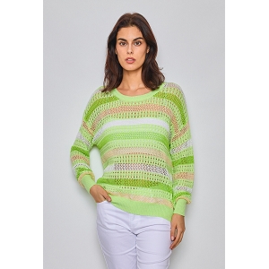 SCARPY CREATION PULL EN CROCHET<br>Vert