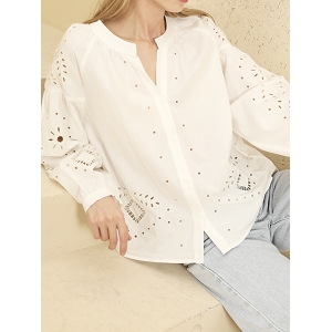 SCARPY CREATION BLOUSE BOHEME<br>Blanc