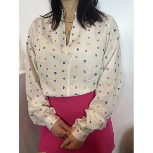 SCARPY CREATION CHEMISE A POIDS BOUTONS AU DOS<br>Rose