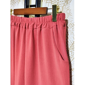 SCARPY CREATION PANTALON COUPE DROIT MICRO FIBRE<br>Orange