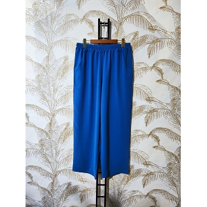SCARPY CREATION PANTALON COUPE DROIT MICRO FIBRE<br>Bleu