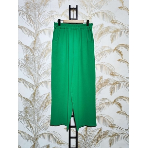 SCARPY CREATION PANTALON COUPE DROIT MICRO FIBRE<br>Vert