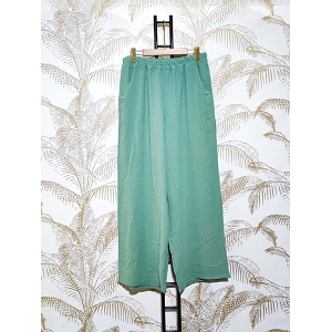 SCARPY CREATION PANTALON COUPE DROIT MICRO FIBRE<br>Vert