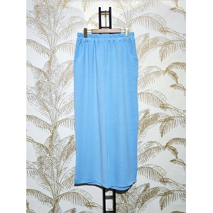 SCARPY CREATION PANTALON COUPE DROIT MICRO FIBRE<br>Bleu